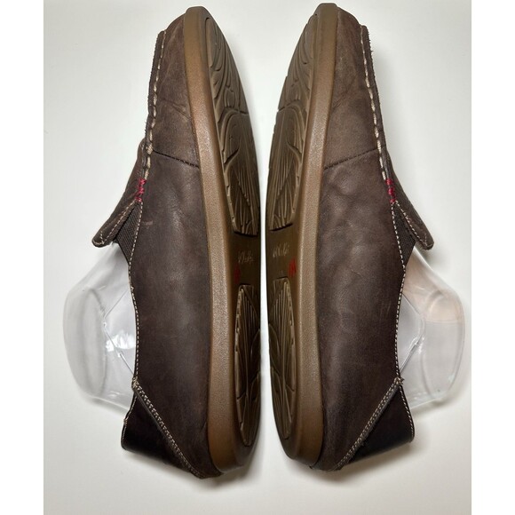OluKai Women's Nohea Nubuck Leather Loafers Slip On Shoes Brown Flat SIZE 10 - Picture 10 of 14